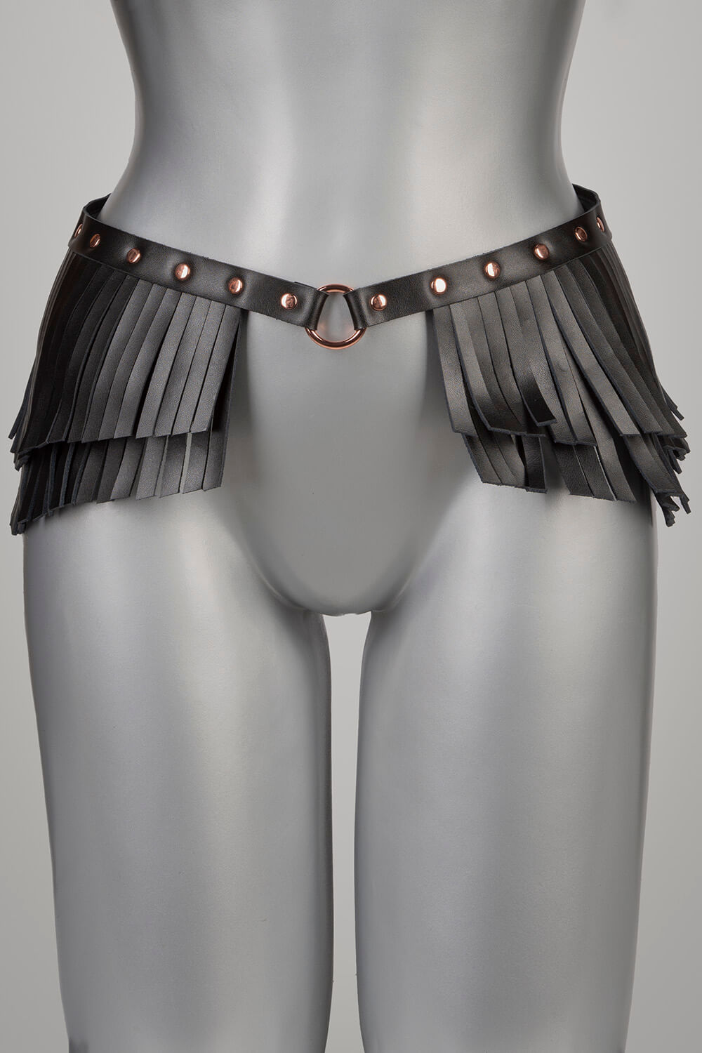 Sexy rokje echt leer - Fringe