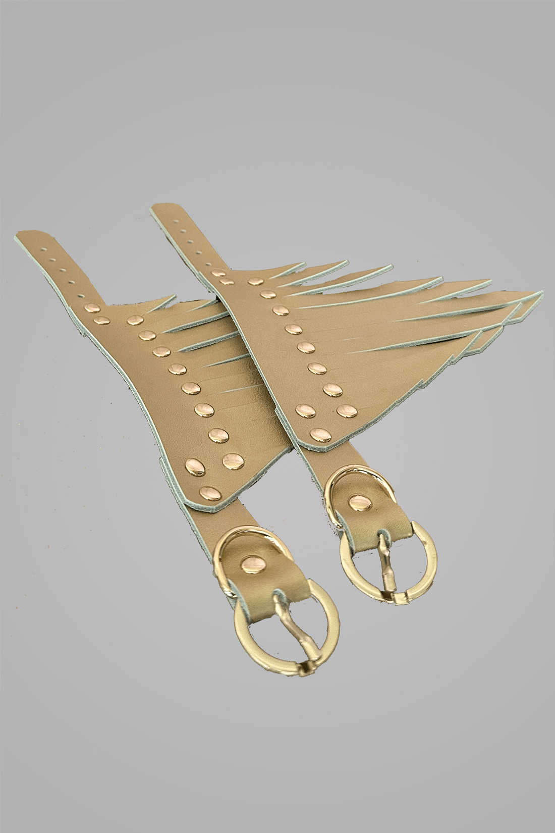 Leren armboeien Fringe Goud VoyeurX Limited Edition