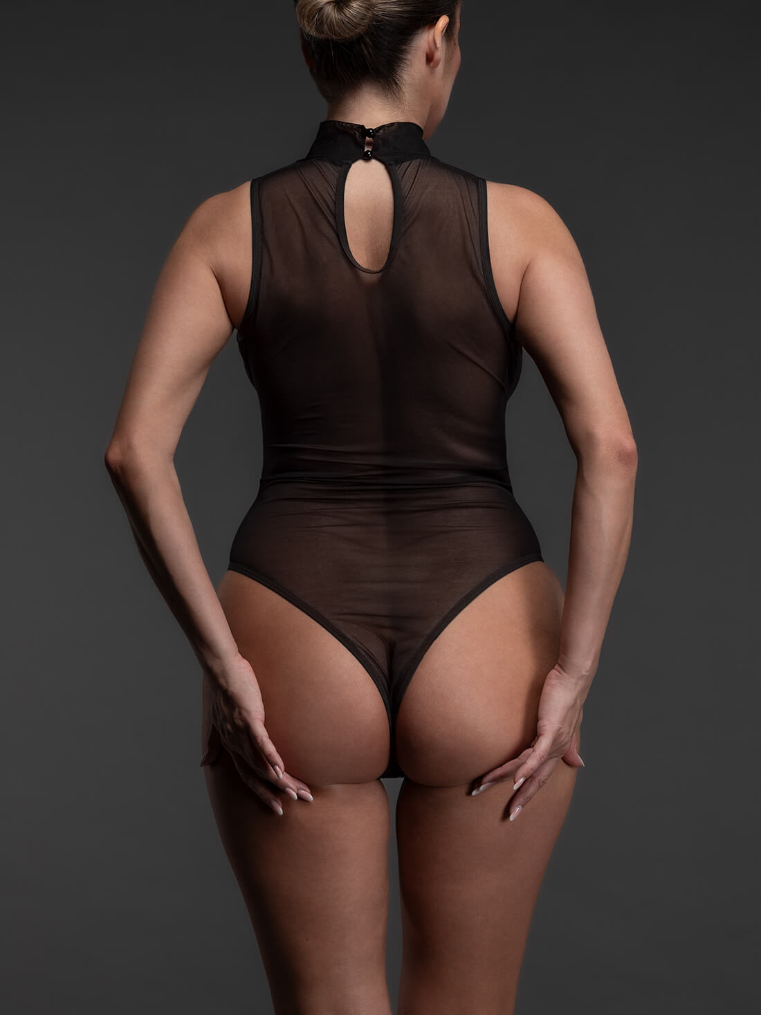 Mesh body col achterkant zwart VoyeurX Mesh body col achterkant zwart VoyeurX